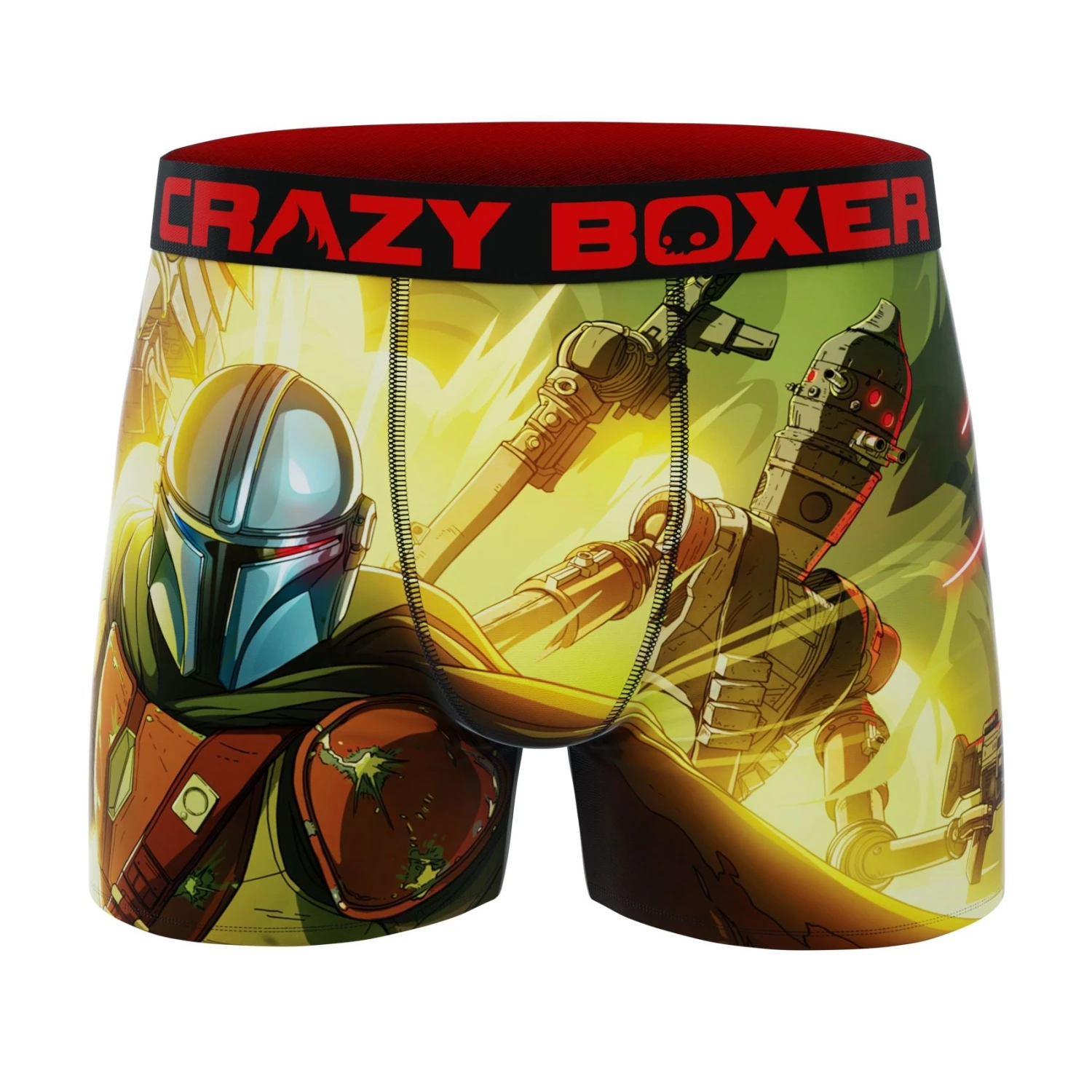 CRAZYBOXER The Mandalorian Perso Yellow Men's Boxer Briefs 1 CRAZYBOXER The Mandalorian Perso Yellow Men's Boxer Briefs