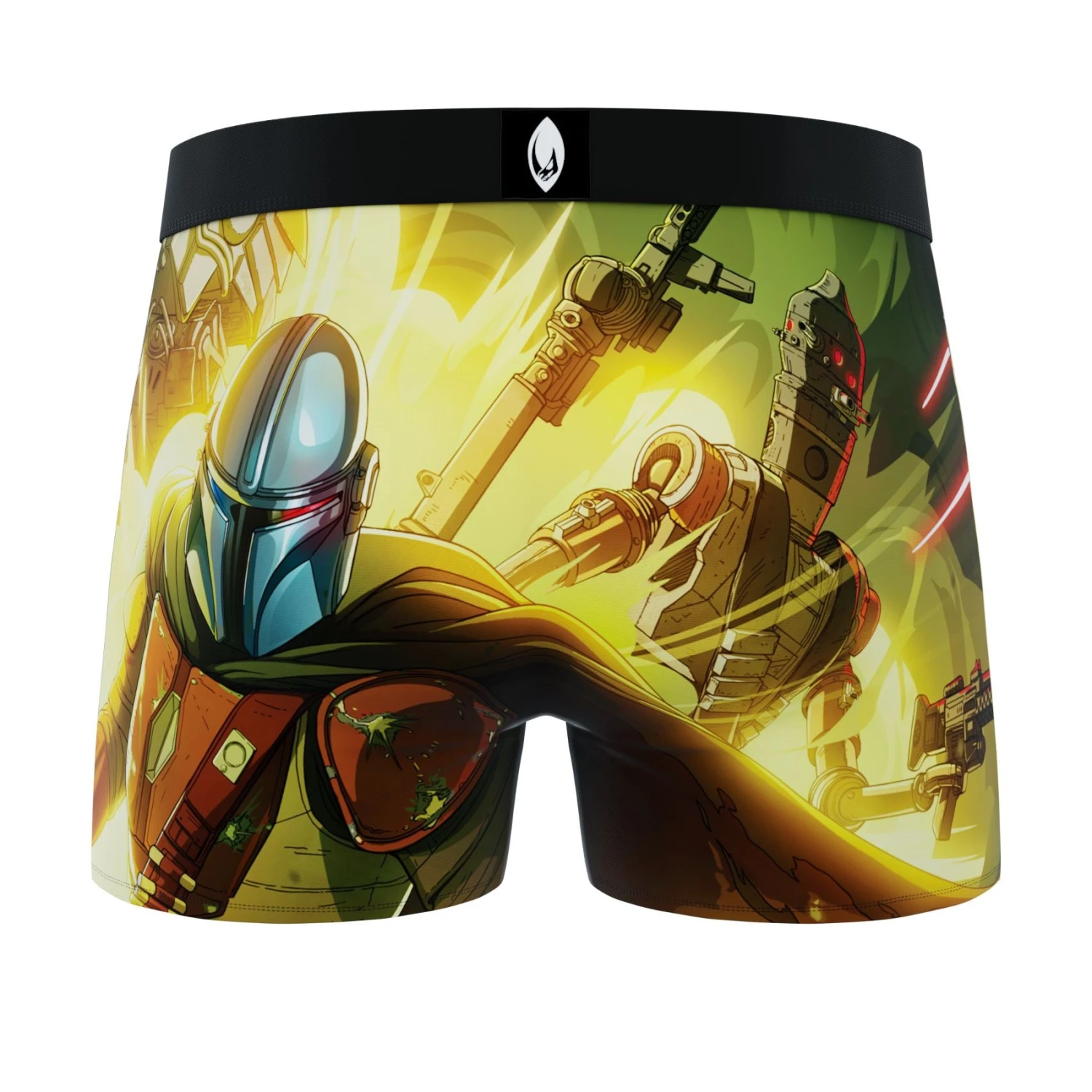 CRAZYBOXER The Mandalorian Perso Yellow Men's Boxer Briefs 2 CRAZYBOXER The Mandalorian Perso Yellow Men's Boxer Briefs - Image 2