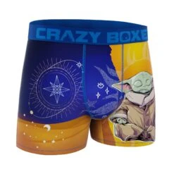CRAZYBOXER The Mandalorian Meditating Goru Men's Boxer Briefs -Crazy Boxer CBMAN01JEDI 3