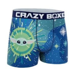 CRAZYBOXER The Mandalorian Baby Yoda Star Light Boxer Briefs (Creative Packaging) -Crazy Boxer CBMAN01TELEN 3