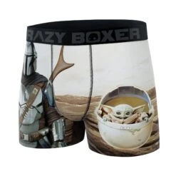 CRAZYBOXER The Mandalorian Yoda And Perso 2 Men's Boxer Briefs -Crazy Boxer CBMAN01TWIB 4