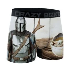 CRAZYBOXER The Mandalorian Yoda And Perso Men's Boxer Briefs -Crazy Boxer CBMAN01TWI 3