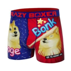 CRAZYBOXER Meme God Men's Boxer Briefs -Crazy Boxer CBMEM0101DOGE 4