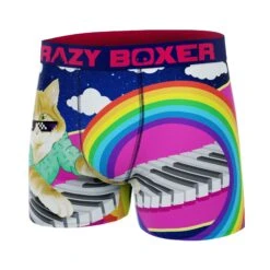 CRAZYBOXER Meme Cat Piano Men's Boxer Briefs -Crazy Boxer CBMEM0101KEYB 4