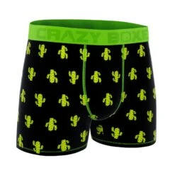 Men's Boxer Briefs - MINI - CACTUS -Crazy Boxer CBMIN0101CAC1 3