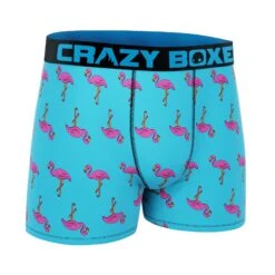 Men's Boxer Briefs - MINI - FLAMINGO -Crazy Boxer CBMIN0101FLA 3