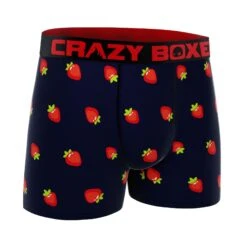 Men's Boxer Briefs - MINI - STRAWBERRIES -Crazy Boxer CBMIN0101FRA 3