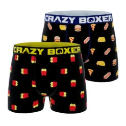 Men's Boxer Briefs - MINI - PACK 2 JUNK FOOD + FRENCH FRIES