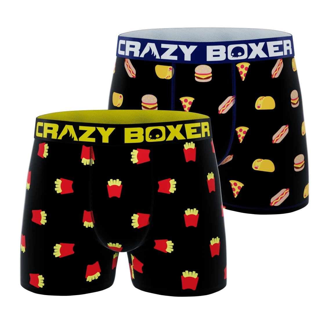 Men's Boxer Briefs - MINI - PACK 2 JUNK FOOD + FRENCH FRIES 1 Men's Boxer Briefs - MINI - PACK 2 JUNK FOOD + FRENCH FRIES