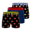 CRAZYBOXER Mini Junk Food French Fries Men's Boxer Briefs (3 Pack)