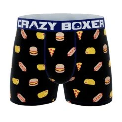 CRAZYBOXER Eat Me Men's Boxer Briefs (6 Pack) -Crazy Boxer CBMIN0101X6A1 1
