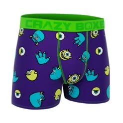 CRAZYBOXER Disney Monsters Purple Men's Boxer Briefs 6 CRAZYBOXER Disney Monsters Purple Men's Boxer Briefs -Crazy Boxer CBMON0101MONS 3