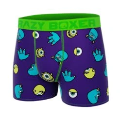CRAZYBOXER Disney Monsters Purple Men's Boxer Briefs 7 CRAZYBOXER Disney Monsters Purple Men's Boxer Briefs -Crazy Boxer CBMON0101MONS 4