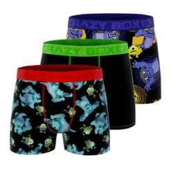 CRAZYBOXER Disney Monsters Men's Boxer Briefs (3 Pack)