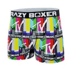 CRAZYBOXER Mtv Colored Logo Men's Boxer Briefs (Creative Packaging) -Crazy Boxer CBMTV0102MTV1N 4