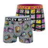 CRAZYBOXER MTV Logo Men's Boxer Briefs (2 Pack)
