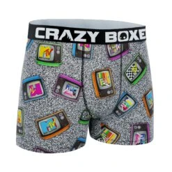 CRAZYBOXER MTV TV Classic Men's Boxer Briefs -Crazy Boxer CBMTV01TELE 3