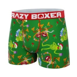 CRAZYBOXER Disney The Muppets Show Group Holiday Men's Boxer Briefs -Crazy Boxer CBMUP0107GREN 4