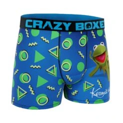 CRAZYBOXER Disney The Muppets Kermit Men's Boxer Briefs 6 CRAZYBOXER Disney The Muppets Kermit Men's Boxer Briefs -Crazy Boxer CBMUP0107KERR 3
