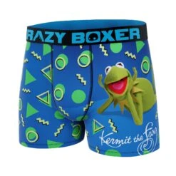 CRAZYBOXER Disney The Muppets Kermit Men's Boxer Briefs 7 CRAZYBOXER Disney The Muppets Kermit Men's Boxer Briefs -Crazy Boxer CBMUP0107KERR 4