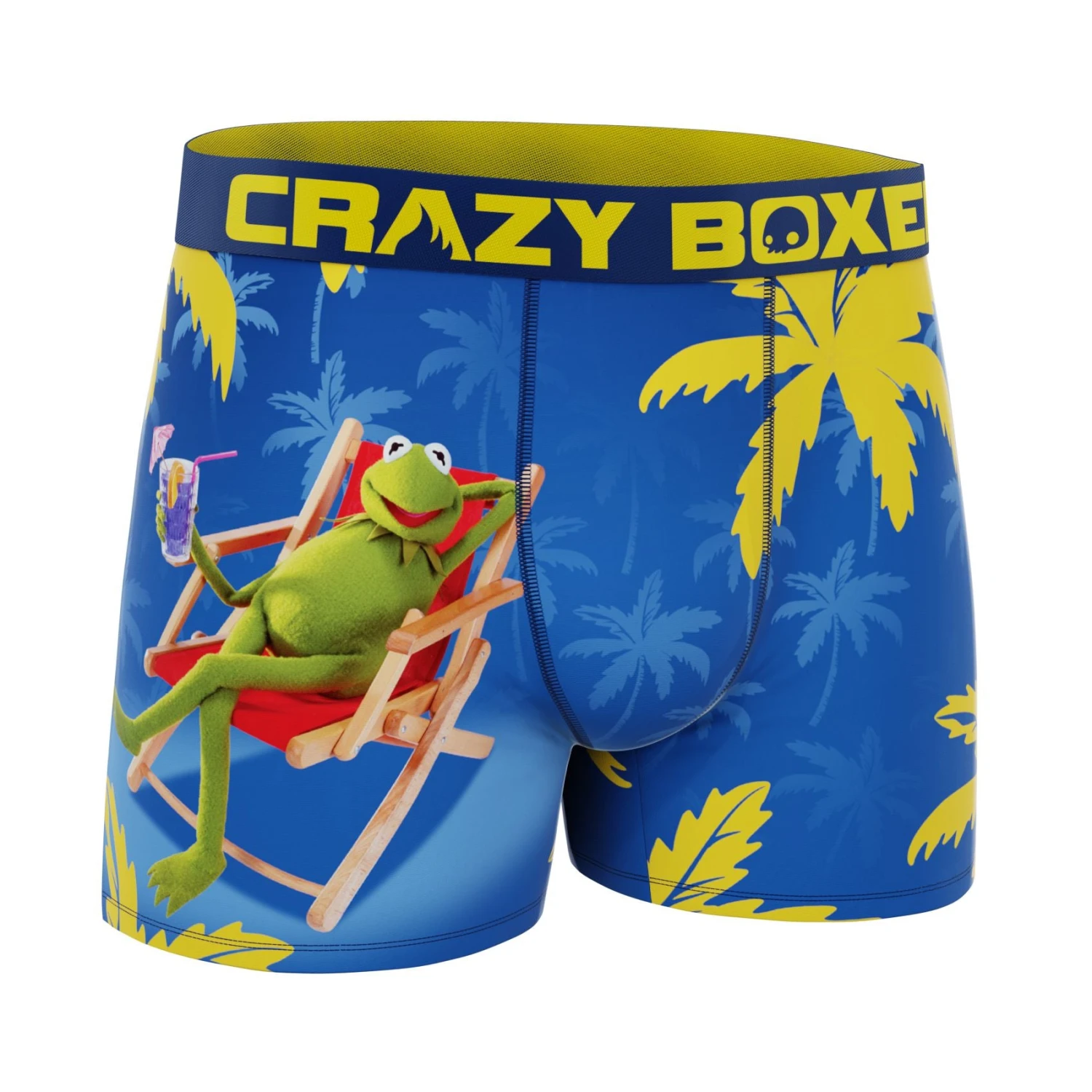 CRAZYBOXER Disney The Muppets Tropical Kermit Men's Boxer Briefs 3 CRAZYBOXER Disney The Muppets Tropical Kermit Men's Boxer Briefs - Image 3