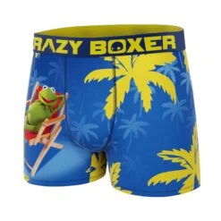 CRAZYBOXER Disney The Muppets Tropical Kermit Men's Boxer Briefs 7 CRAZYBOXER Disney The Muppets Tropical Kermit Men's Boxer Briefs -Crazy Boxer CBMUP0107KRRR 4