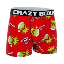 CRAZYBOXER Disney The Muppets Holidays Men's Boxer Briefs -Crazy Boxer CBMUP0107RED 3