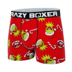 CRAZYBOXER Disney The Muppets Holidays Men's Boxer Briefs -Crazy Boxer CBMUP0107RED 4