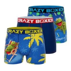 CRAZYBOXER The Muppets Men's Boxer Briefs (3 Pack)