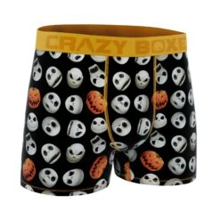 CRAZYBOXER Disney Nightmare Before Christmas Halloween Pumpkin Men's Boxer Briefs 6 CRAZYBOXER Disney Nightmare Before Christmas Halloween Pumpkin Men's Boxer Briefs -Crazy Boxer CBNIG0101PUMP 3