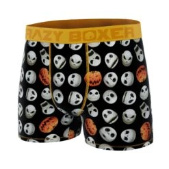 CRAZYBOXER Disney Nightmare Before Christmas Halloween Pumpkin Men's Boxer Briefs 7 CRAZYBOXER Disney Nightmare Before Christmas Halloween Pumpkin Men's Boxer Briefs -Crazy Boxer CBNIG0101PUMP 4