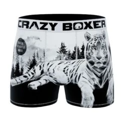 CRAZYBOXER Animal Tiger Men's Boxer Briefs (3 Pack) -Crazy Boxer CBOUT0101X3A1 5