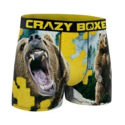 CRAZYBOXER Outdoor Grizzly Men's Boxer Briefs -Crazy Boxer CBOUT0102GRIZ 3