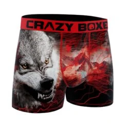 CRAZYBOXER Outdoor Wolf Men's Boxer Briefs 6 CRAZYBOXER Outdoor Wolf Men's Boxer Briefs -Crazy Boxer CBOUT0103WOLF 3