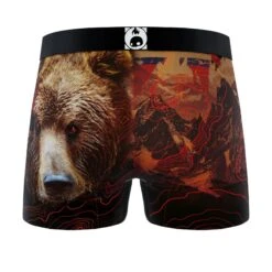 CRAZYBOXER Outdoor Deer Bear Men's Boxer Briefs (2 Pack) -Crazy Boxer CBOUT0103X2A1 5