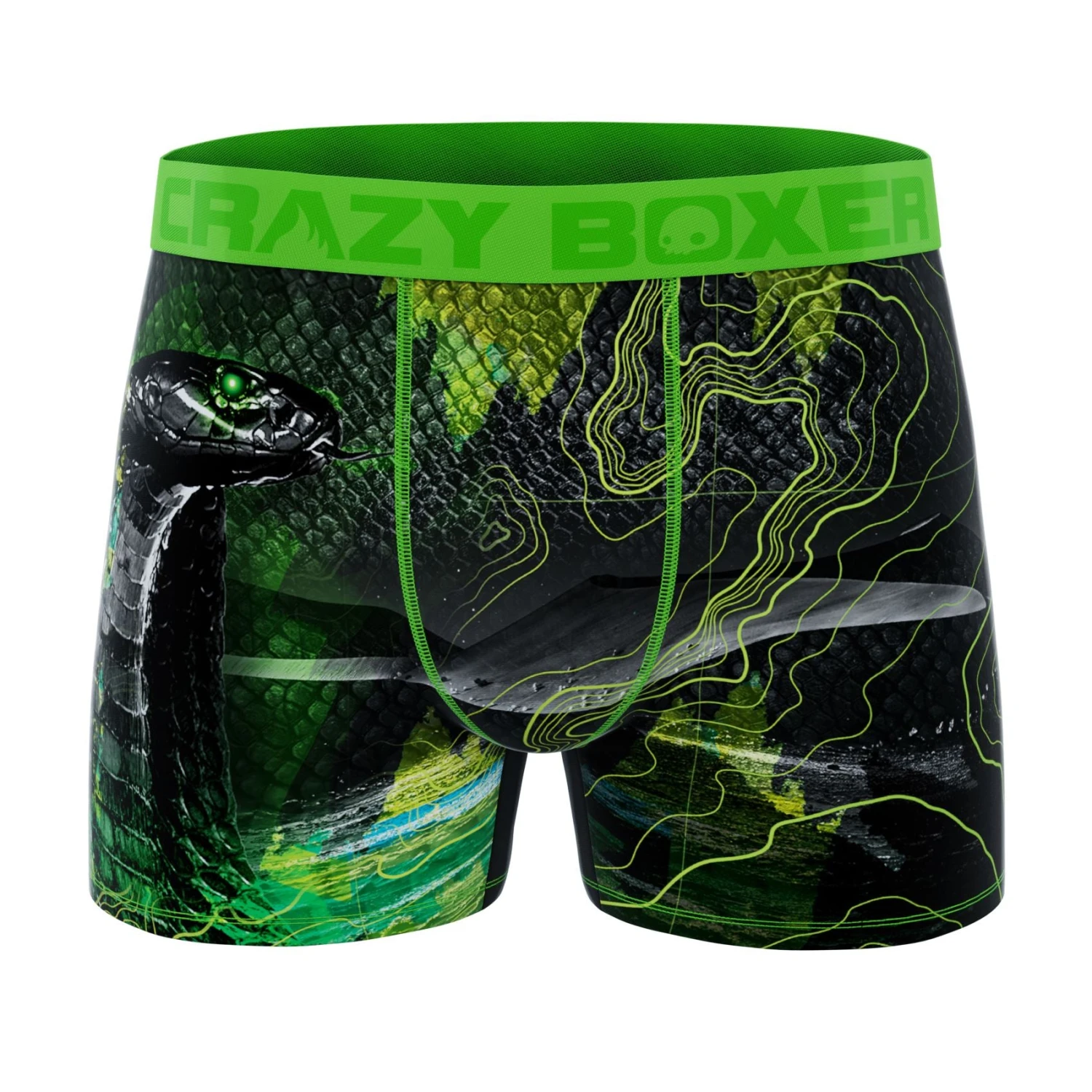 CRAZYBOXER Outdoor Snake Lion Men's Boxer Briefs (2 Pack) 4 CRAZYBOXER Outdoor Snake Lion Men's Boxer Briefs (2 Pack) - Image 4