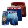 CRAZYBOXER Outdoor Deer Bear Men's Boxer Briefs (3 Pack)