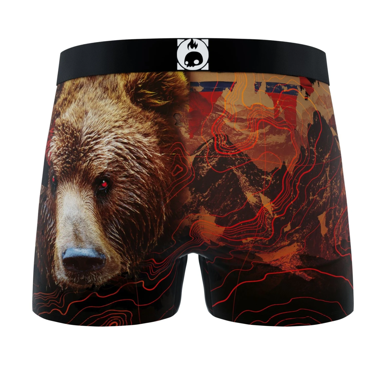 CRAZYBOXER Outdoor Deer Bear Men's Boxer Briefs (3 Pack) 3 CRAZYBOXER Outdoor Deer Bear Men's Boxer Briefs (3 Pack) - Image 3