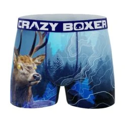 CRAZYBOXER Outdoor Deer Bear Men's Boxer Briefs (3 Pack) 12 CRAZYBOXER Outdoor Deer Bear Men's Boxer Briefs (3 Pack) -Crazy Boxer CBOUT0103X3A1 8