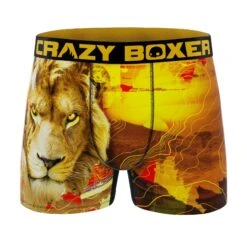 CRAZYBOXER Outdoor Bear-Lion-Deer Men's Boxer Briefs (5 Pack) -Crazy Boxer CBOUT0103X5A2 12