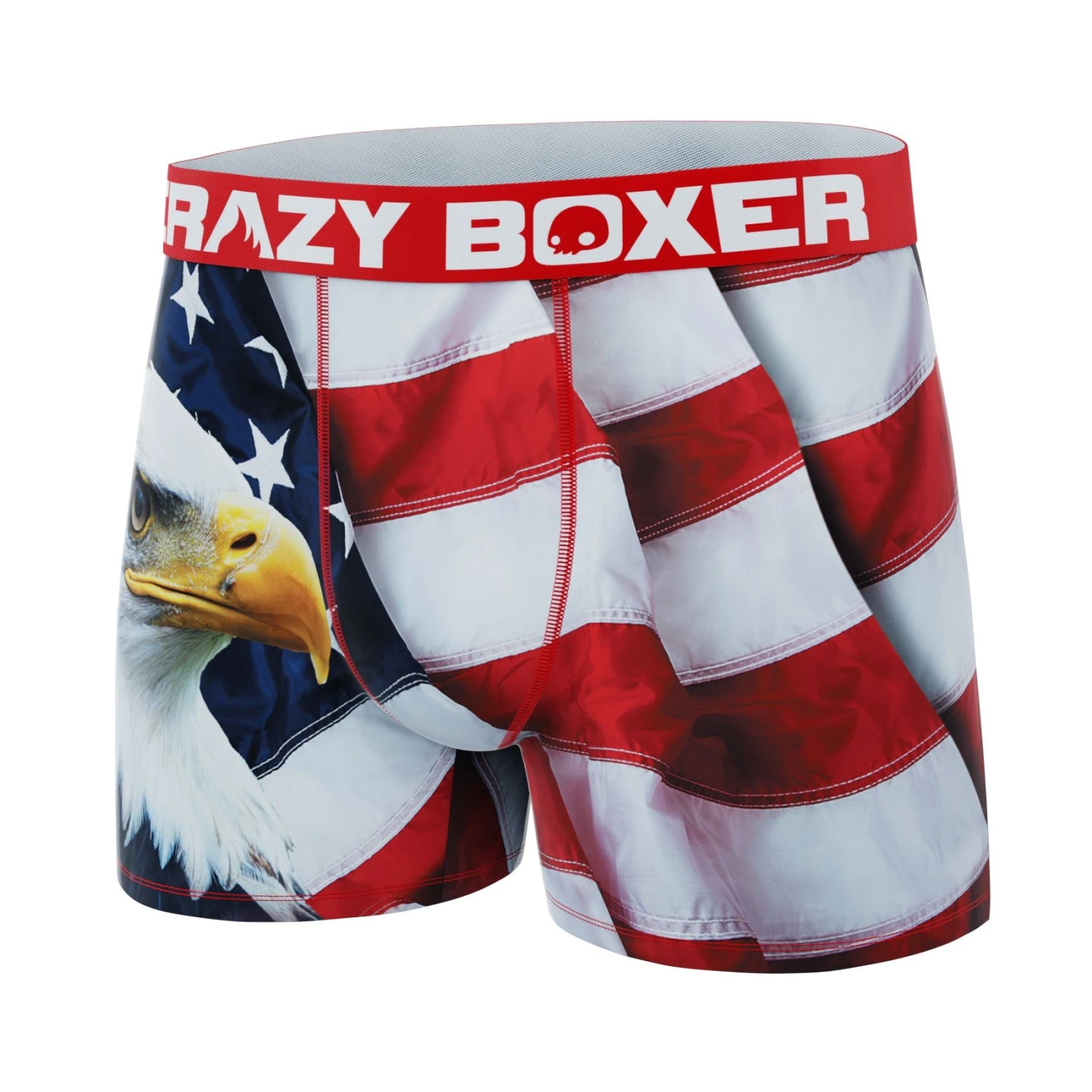 CRAZYBOXER Eagle Flag All Star Men's Boxer Briefs 4 CRAZYBOXER Eagle Flag All Star Men's Boxer Briefs - Image 4