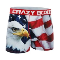 Men's Boxer Briefs - EAGLE FLAG -Crazy Boxer CBOUT01EAG1 3