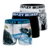 Men's 3-Pack Boxer Briefs - Wild Outdoors - Tiger And Eagle
