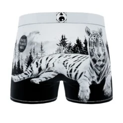 Men's 3-Pack Boxer Briefs - Wild Outdoors - Tiger And Eagle -Crazy Boxer CBOUT01X3A2 5