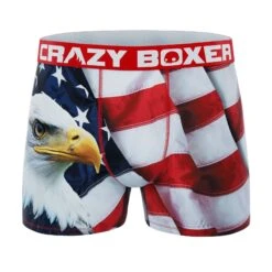 CRAZYBOXER Outdoor Tigers Eagle Men's Boxer Briefs (3 Pack) -Crazy Boxer CBOUT01X3A4 7