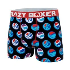 CRAZYBOXER Pepsi Men's Boxer Briefs -Crazy Boxer CBPEP0101CAPS 4