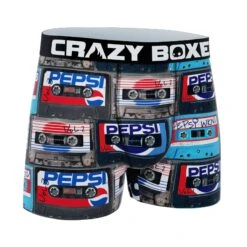 CRAZYBOXER Pepsi Tape Men's Boxer Briefs 6 CRAZYBOXER Pepsi Tape Men's Boxer Briefs -Crazy Boxer CBPEP0101TAPE 3