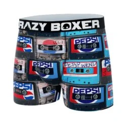 CRAZYBOXER Pepsi Tape Men's Boxer Briefs 7 CRAZYBOXER Pepsi Tape Men's Boxer Briefs -Crazy Boxer CBPEP0101TAPE 4