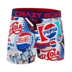 CRAZYBOXER Pepsi Vintage Men's Boxer Briefs 6 CRAZYBOXER Pepsi Vintage Men's Boxer Briefs -Crazy Boxer CBPEP0101VINT 3
