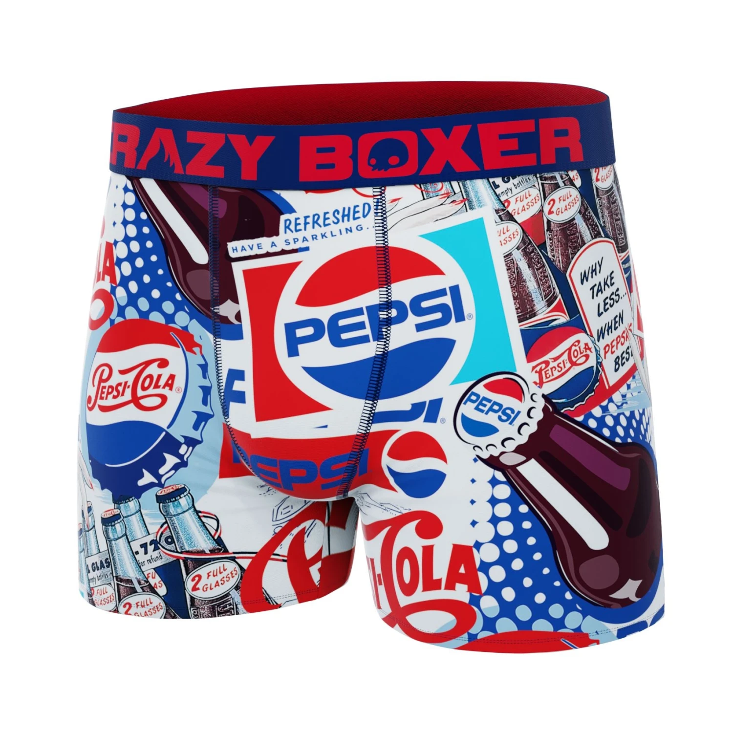 CRAZYBOXER Pepsi Vintage Men's Boxer Briefs 4 CRAZYBOXER Pepsi Vintage Men's Boxer Briefs - Image 4